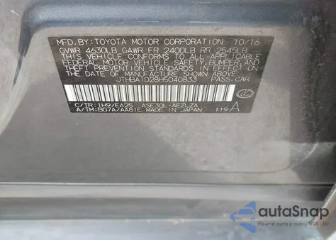 2017 Lexus Is 200T z USA, uszkodzony, nr VIN JTHBA1D28H5040833